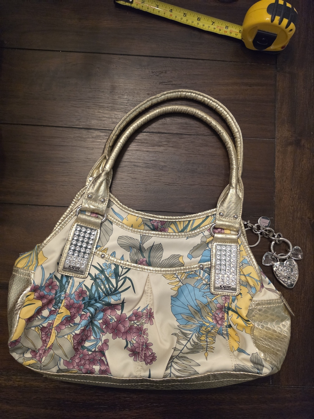 Kathy Van Zeeland Y2K Paradise Tropical Floral Satchel Handbag - Designer-Style